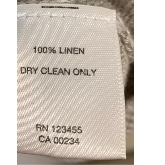 Lord & Taylor 100% Linen Grey Sweater Size L - Picture 4 of 4